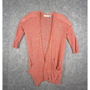 Anthropologie Sparrow Women's Cardigan Sweater Open Front Pockets Size S Casual